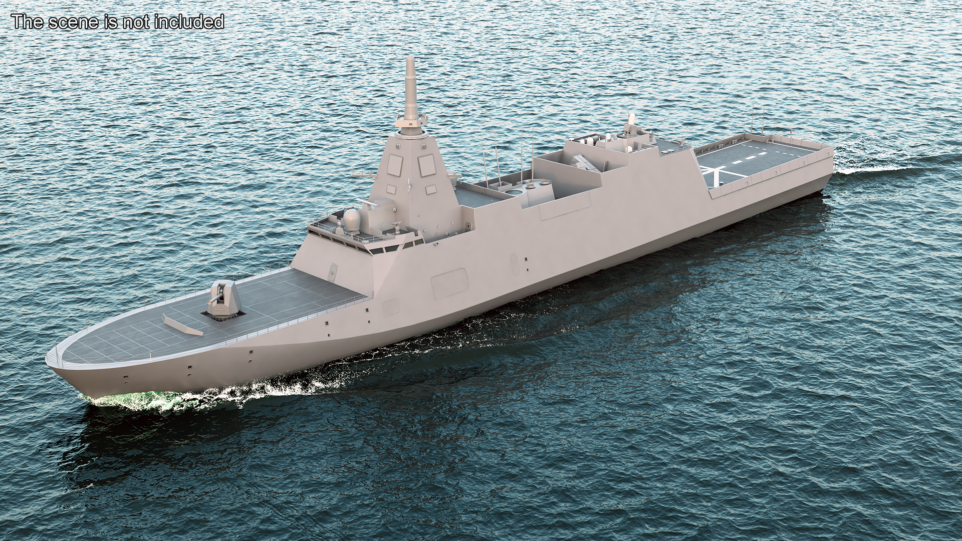 Japanese Mogami Class Frigate FFM-2 Rigged 3D