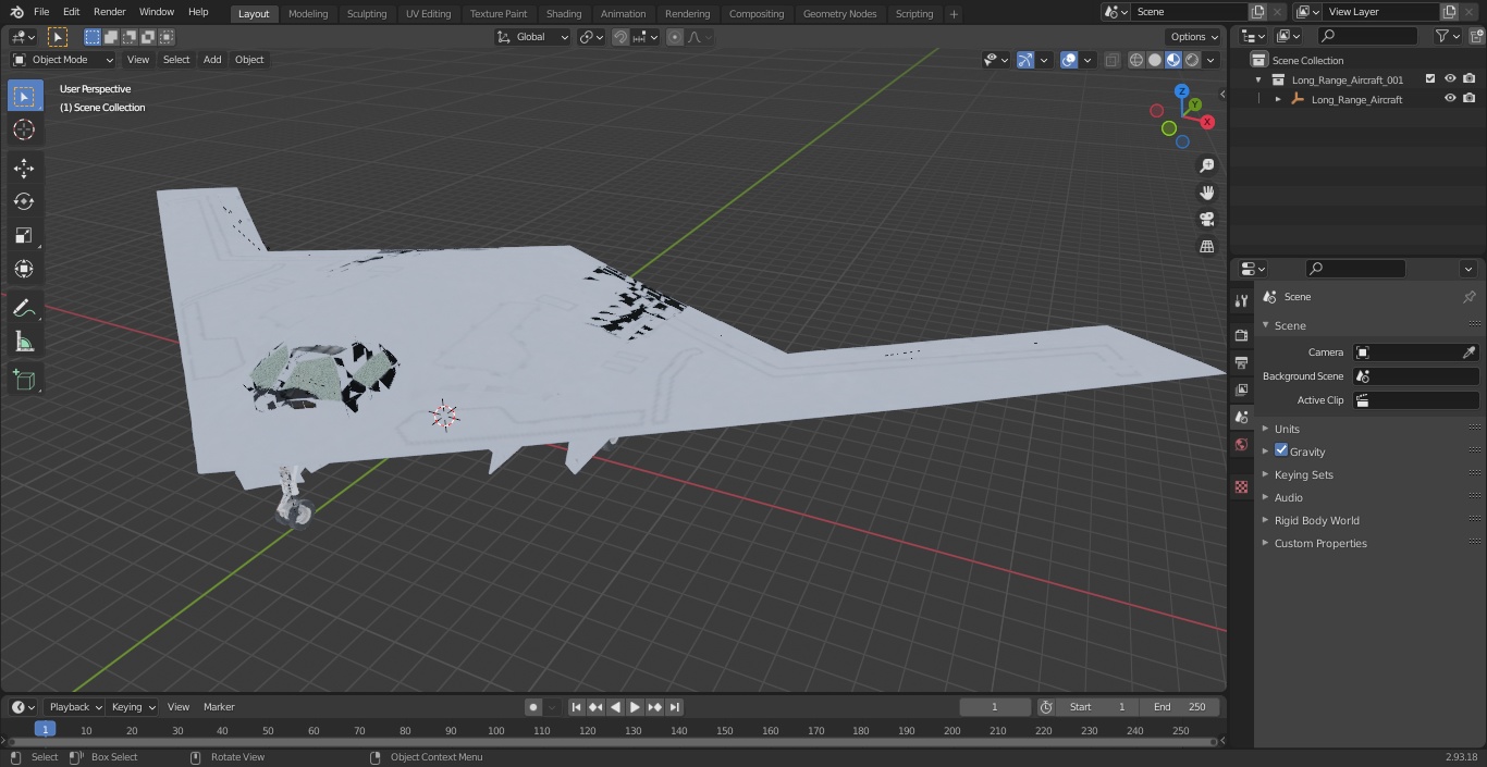 Long-Range Aircraft 3D model