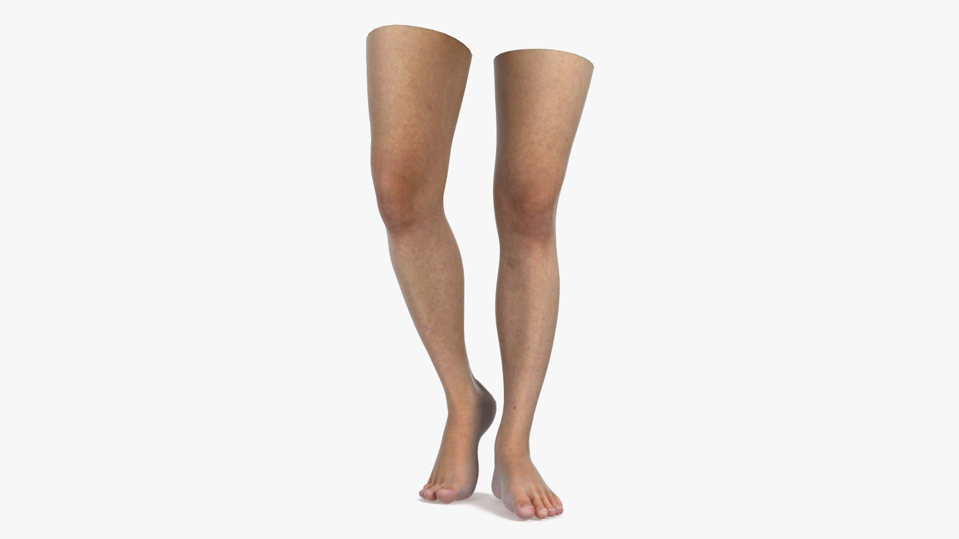 3D Realistic Female Lower Legs and Feet