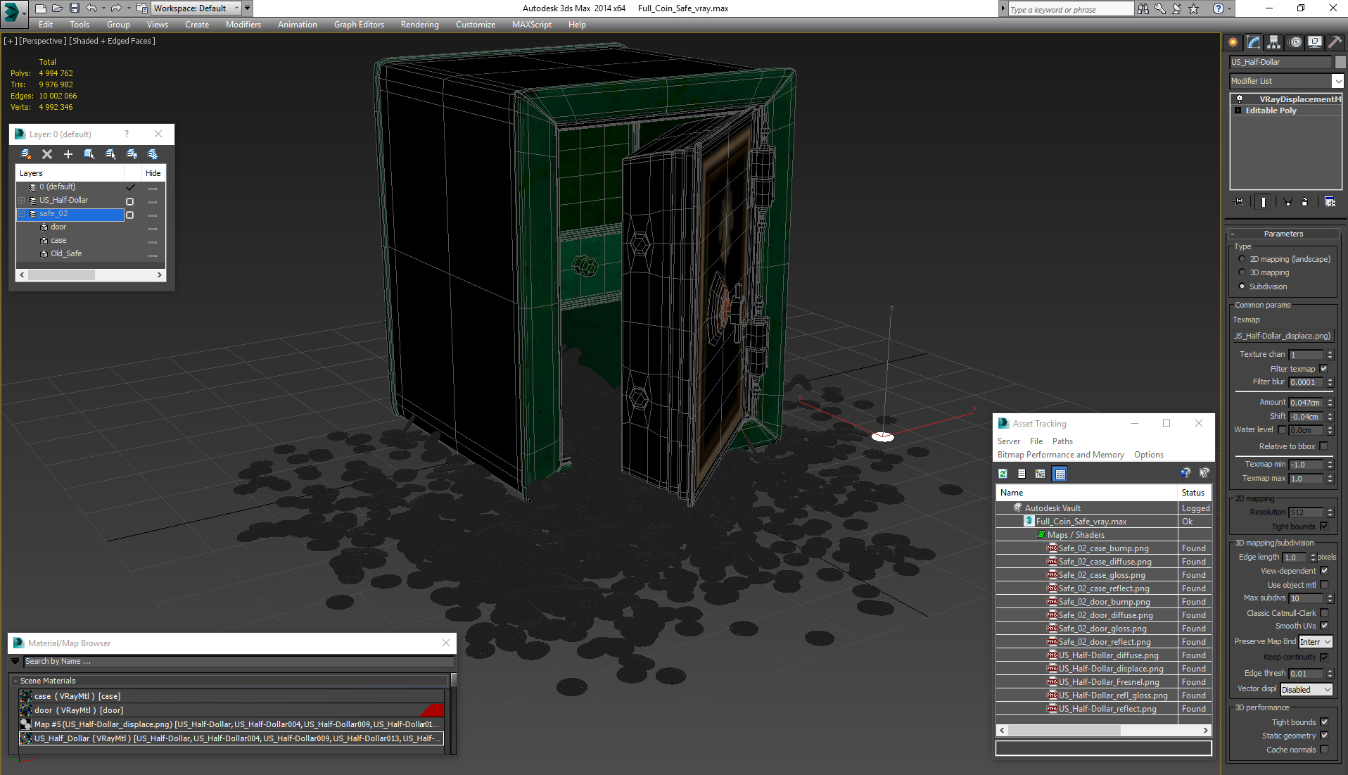 Full Coin Safe 3D model