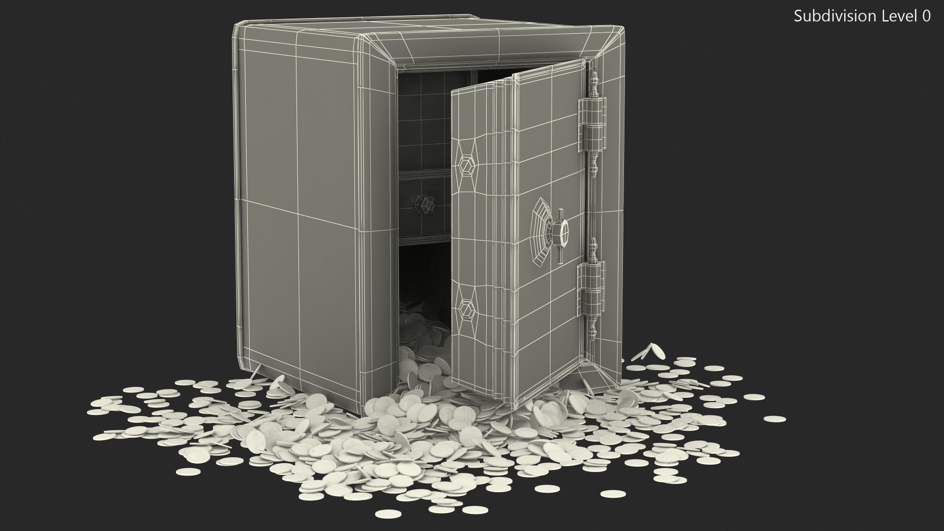Full Coin Safe 3D model