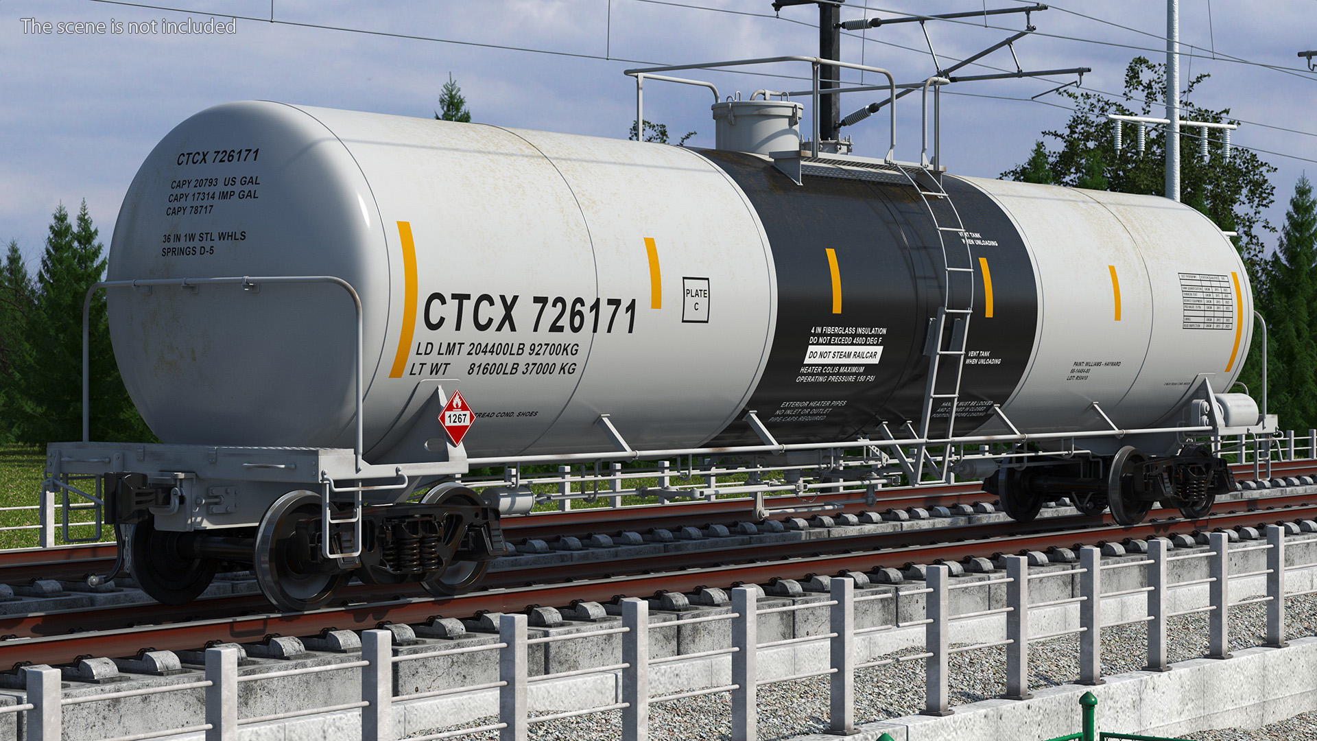 3D model Tank Car