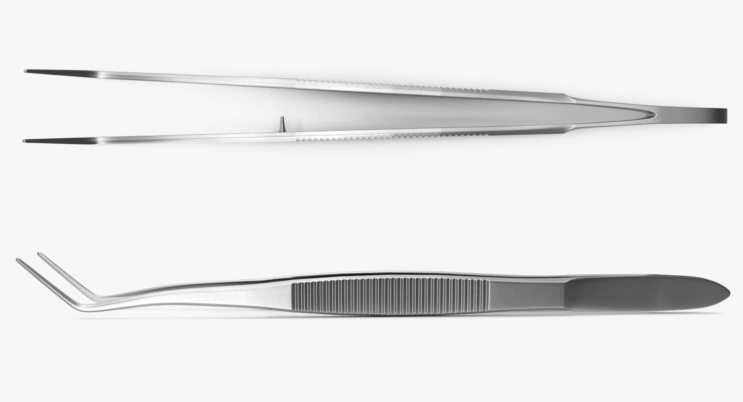 3D Basic Dental Instruments Set model