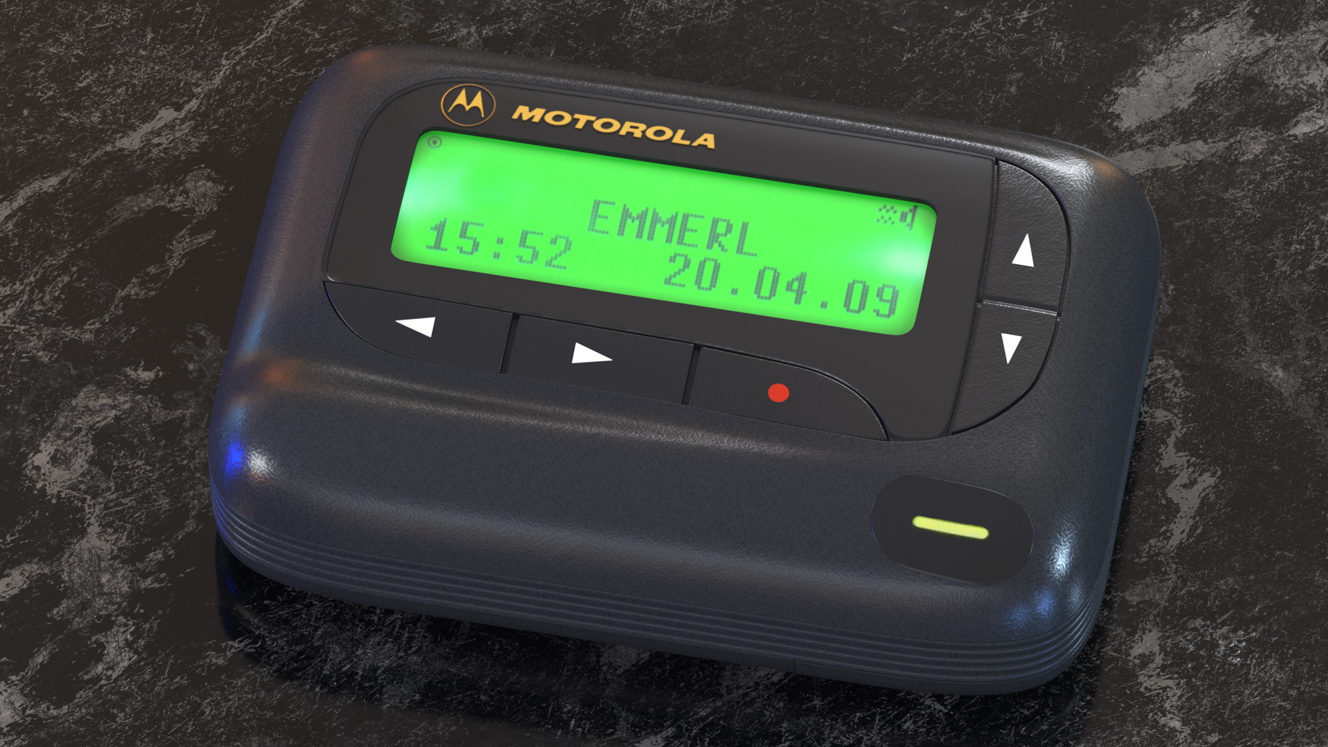Motorola Scriptor LX4 Pager Screen On 3D