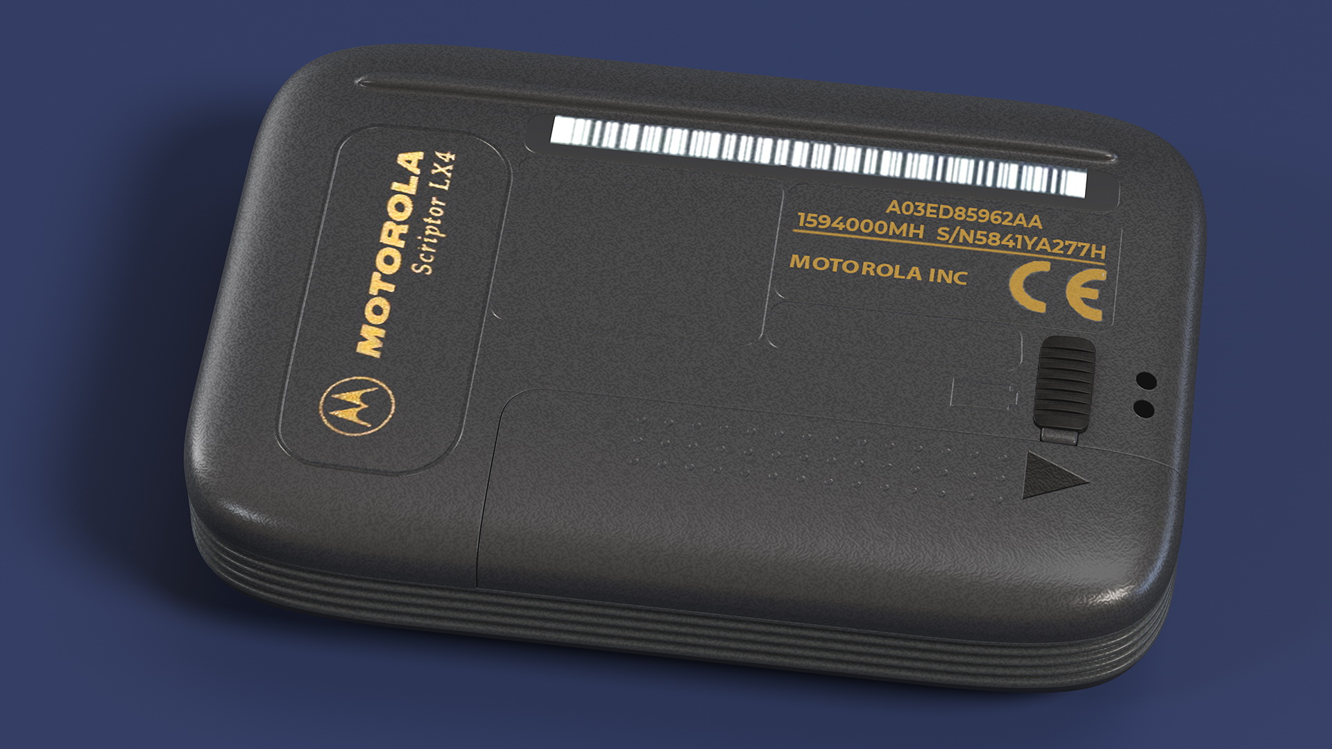 Motorola Scriptor LX4 Pager Screen On 3D