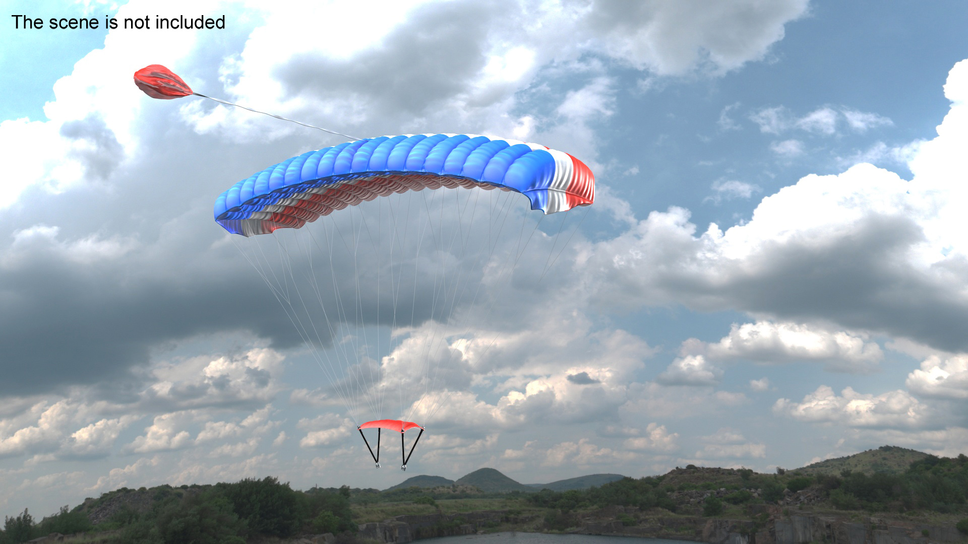 3D Parafoil Parachute model
