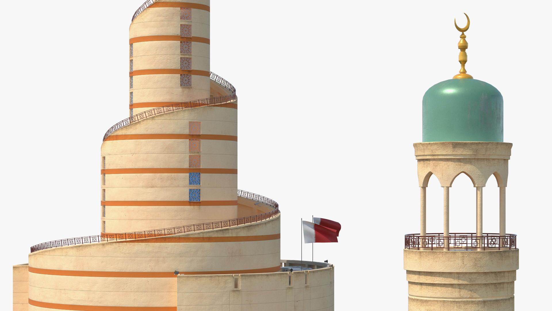 Qatar Spiral Mosque Doha - view 6