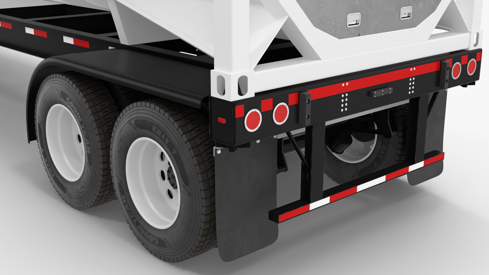 Freightliner Truck With Gas Tank 3D