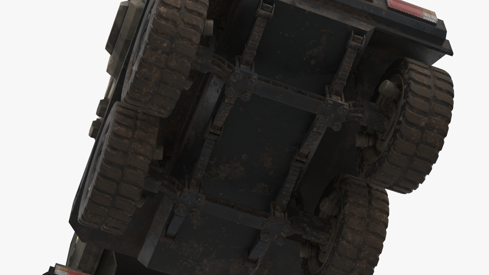 3D model Futuristic Missile Truck Dirty