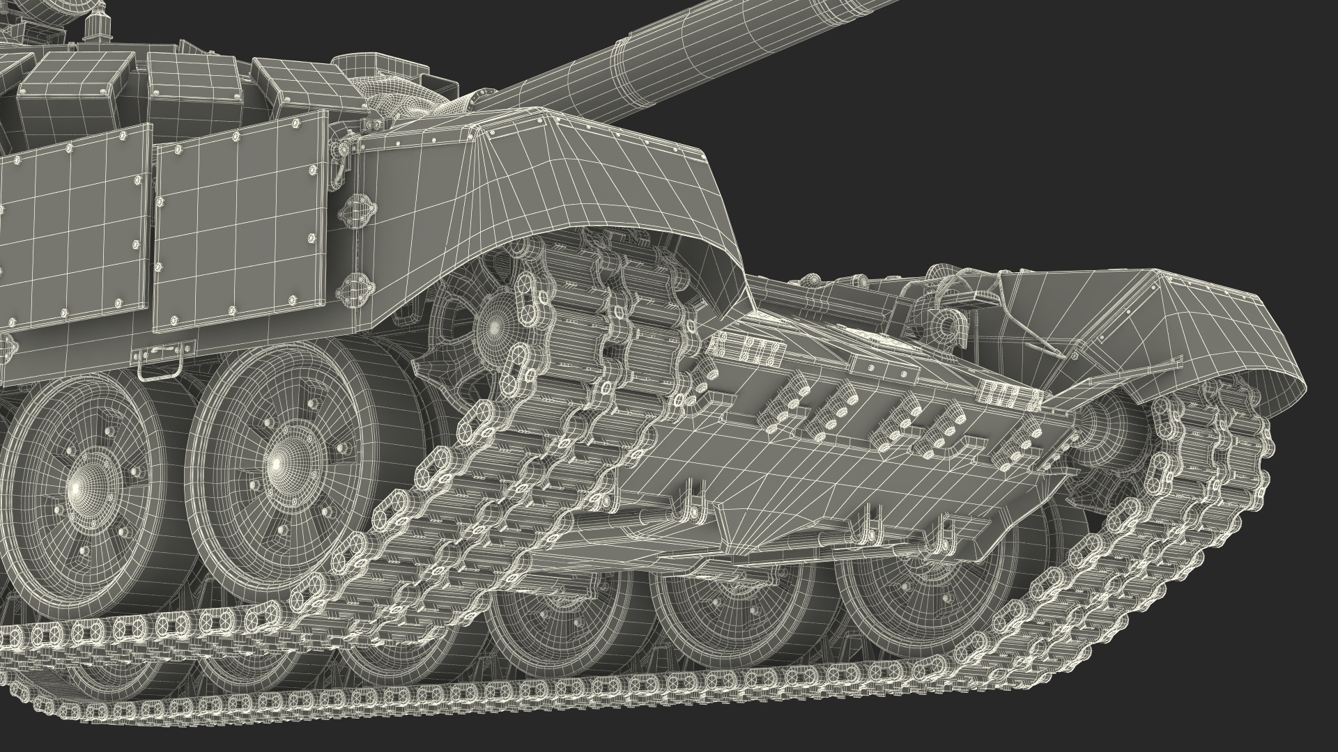 Russian Tank T-72B3 Sand Color Rigged 3D