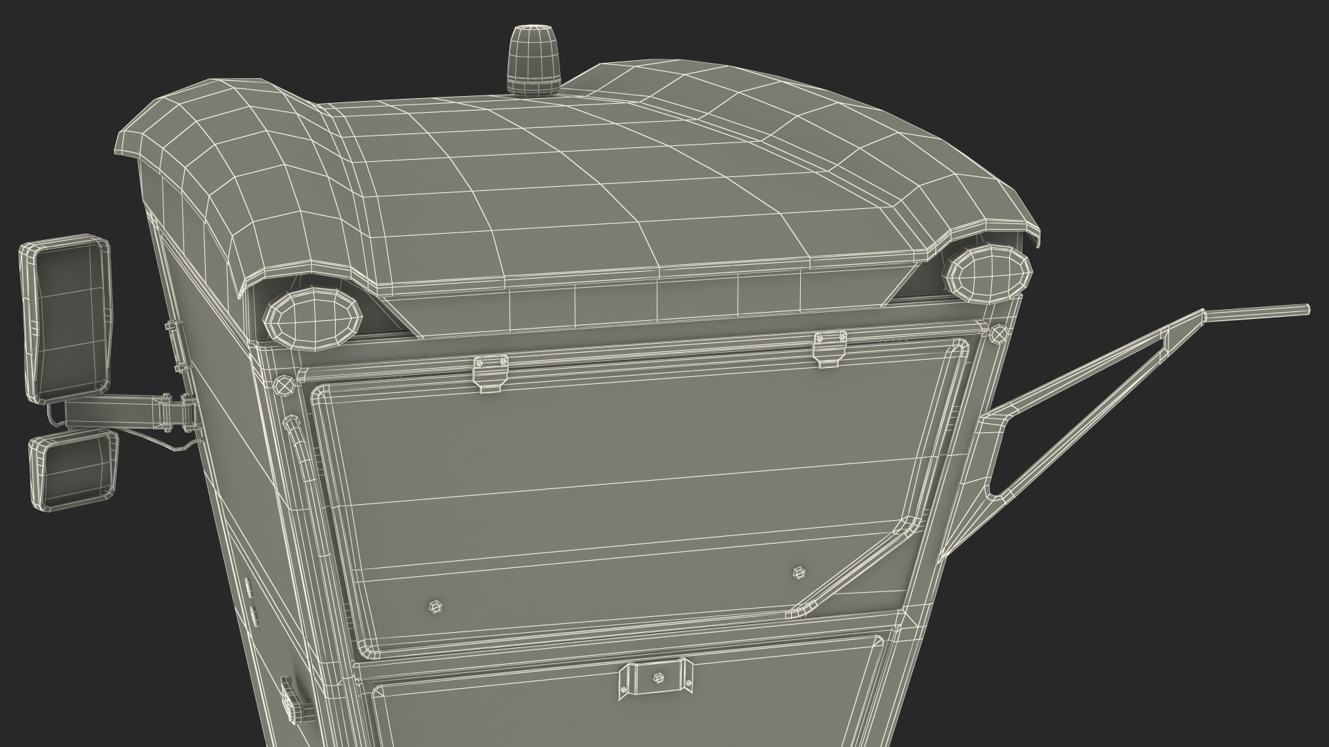 3D Harvester Vehicle Cabin model