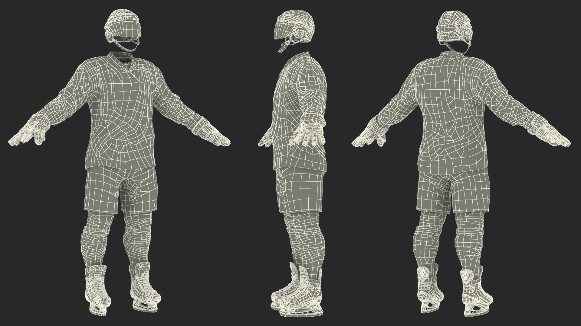Hockey Equipment White 3D