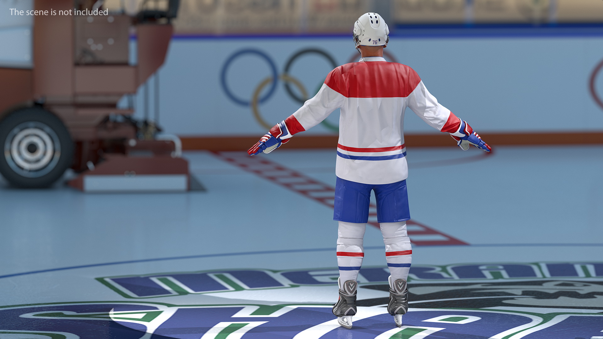 Hockey Equipment White 3D