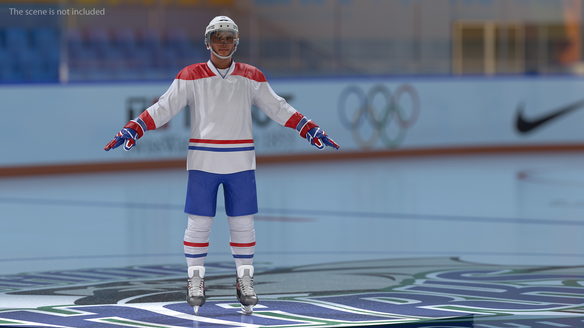 Hockey Equipment White 3D