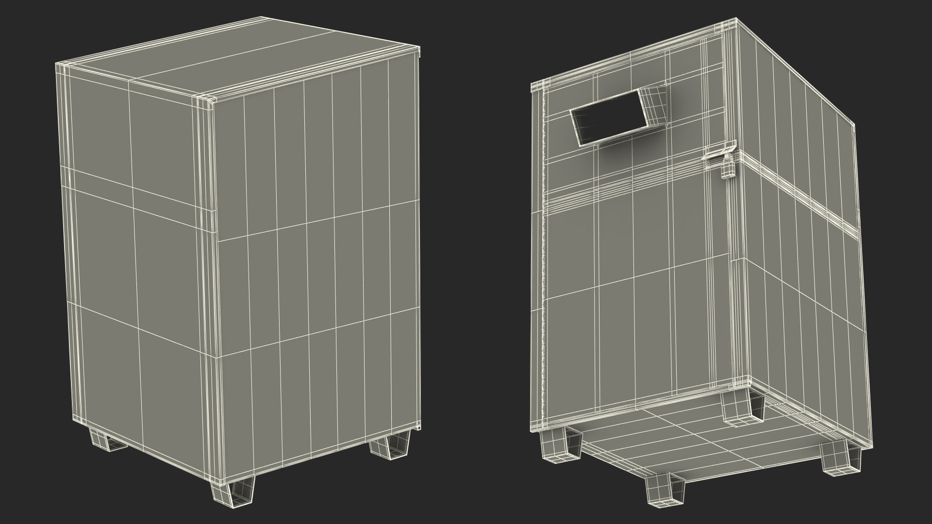 3D Book Donation Box Green model