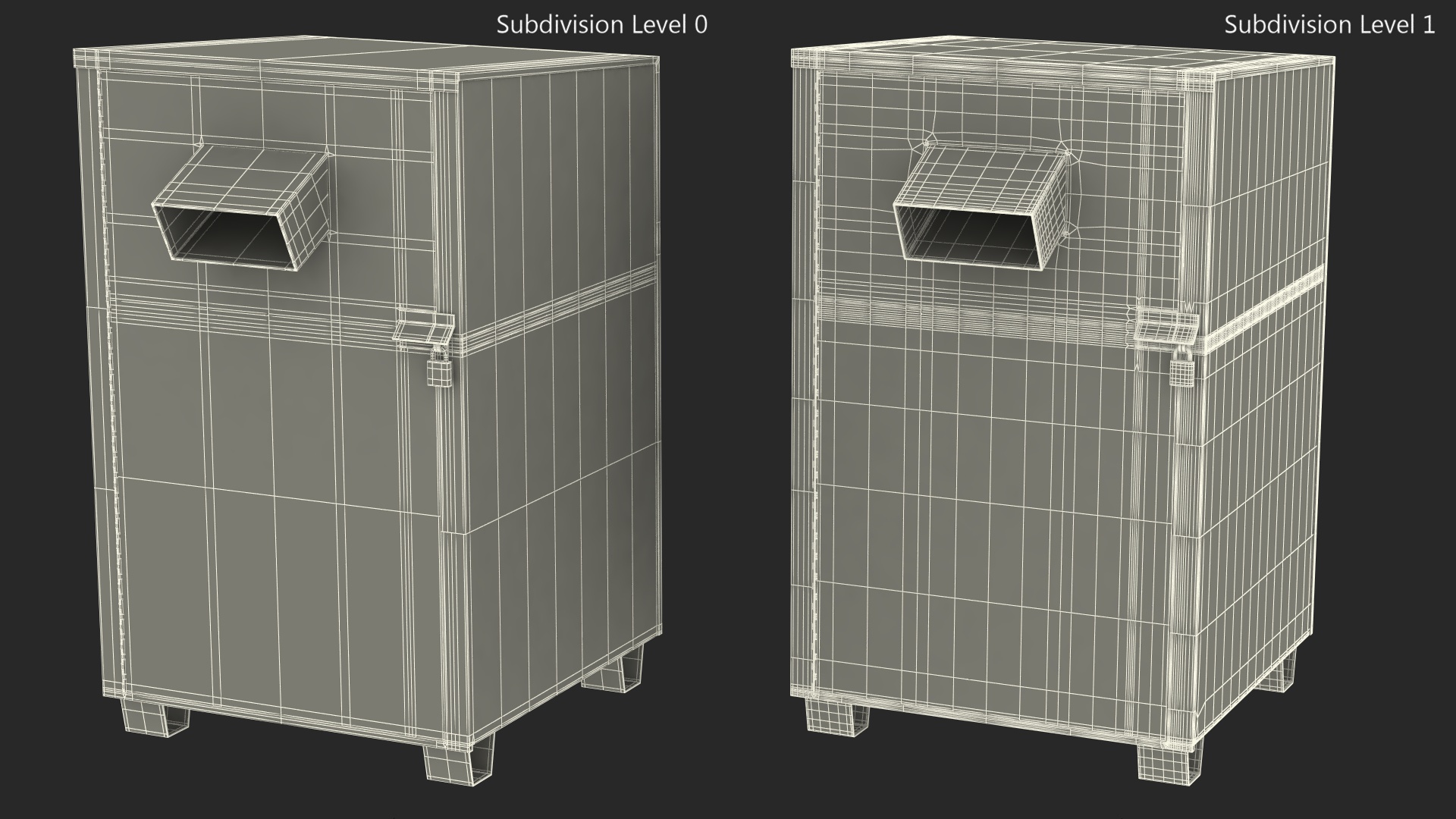 3D Book Donation Box Green model