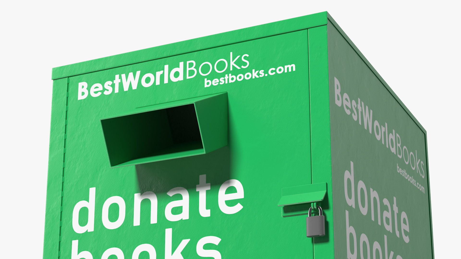 3D Book Donation Box Green model