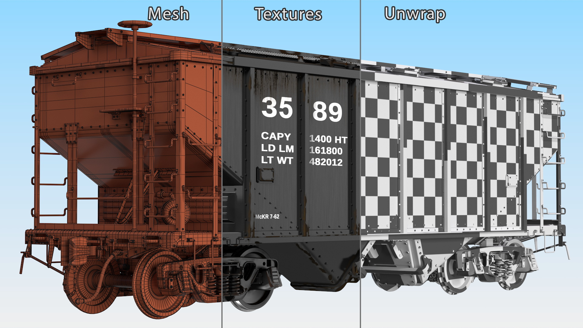 Two Bay Covered Hopper 3D