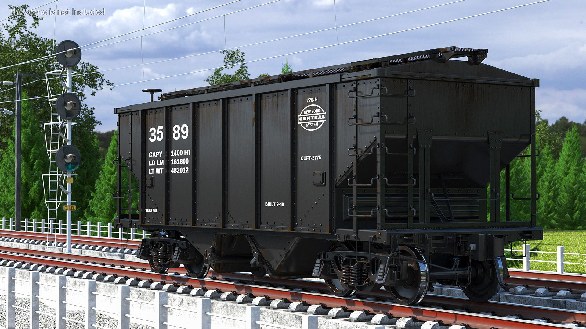 Two Bay Covered Hopper 3D