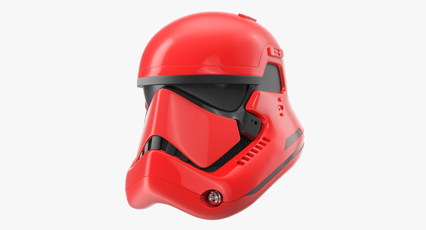 3D Stormtrooper Helmet Red model