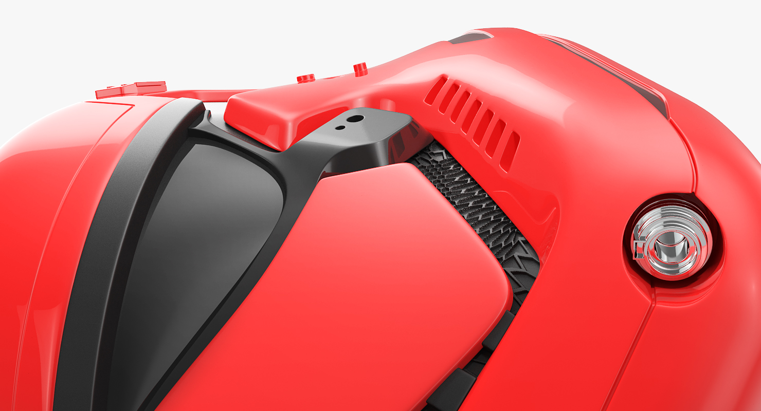 3D Stormtrooper Helmet Red model