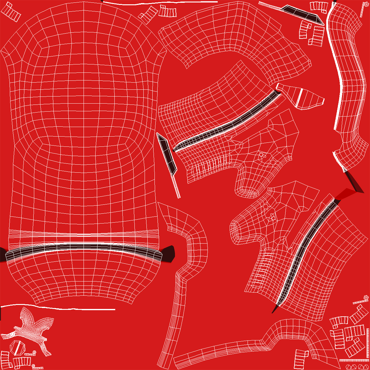3D Stormtrooper Helmet Red model