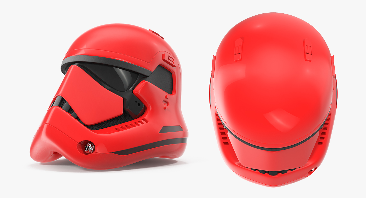 3D Stormtrooper Helmet Red model
